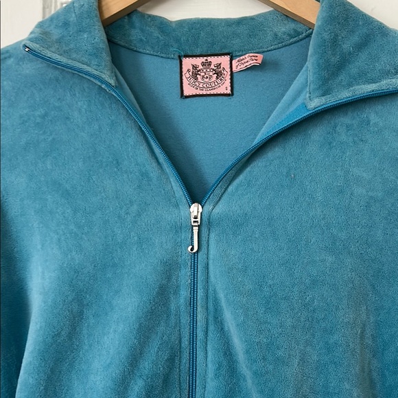 Juicy Couture 2000s Blue Zip-up Sweatshirt - Picture 6 of 7